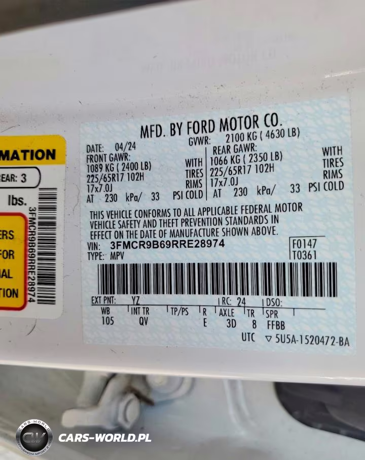 2024 Ford Bronco Sport Big Bend VIN:3FMCR9B69RRE28974 - 13