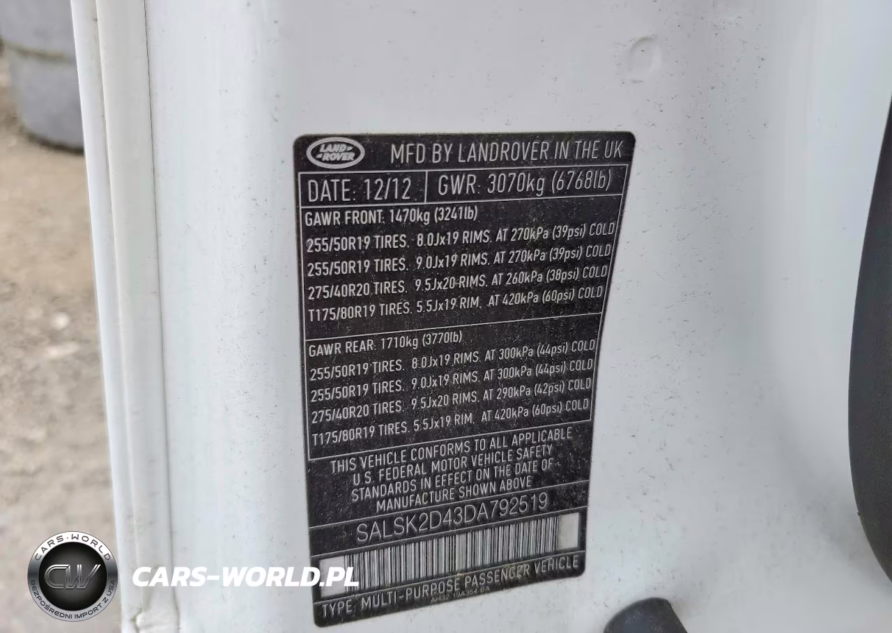 2013 Land Rover Range Rover Sport Hse Luxury VIN:SALSK2D43DA792519 - 13