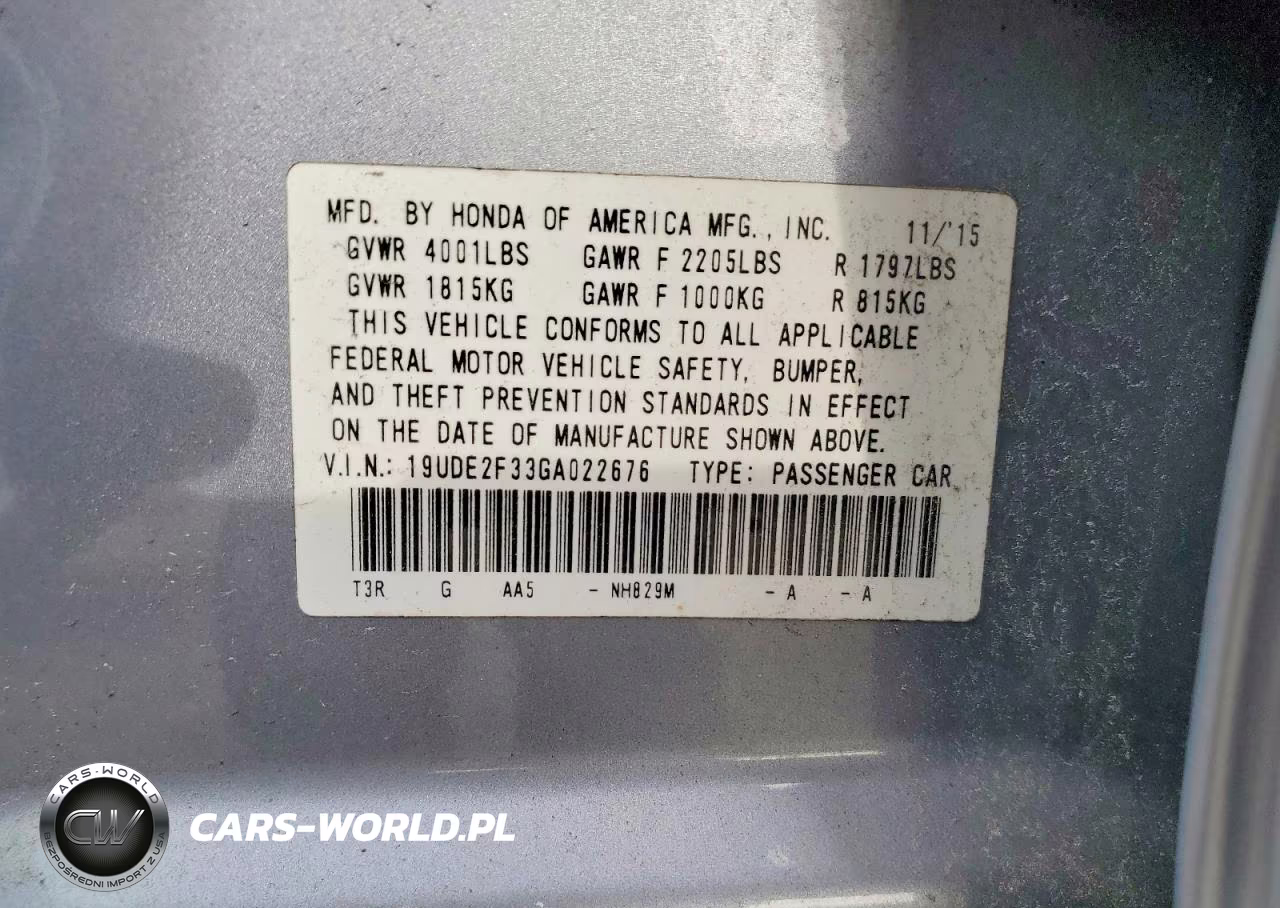 2016 Acura Ilx Base Watch Plus VIN:19UDE2F33GA022676 - 12