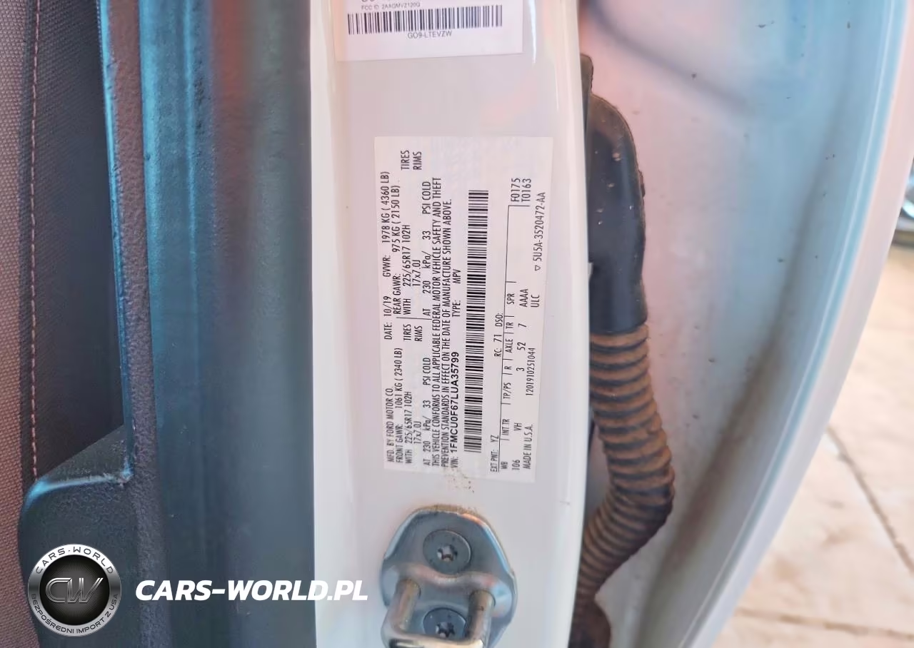 2020 Ford Escape S VIN:1FMCU0F67LUA35799 - 13