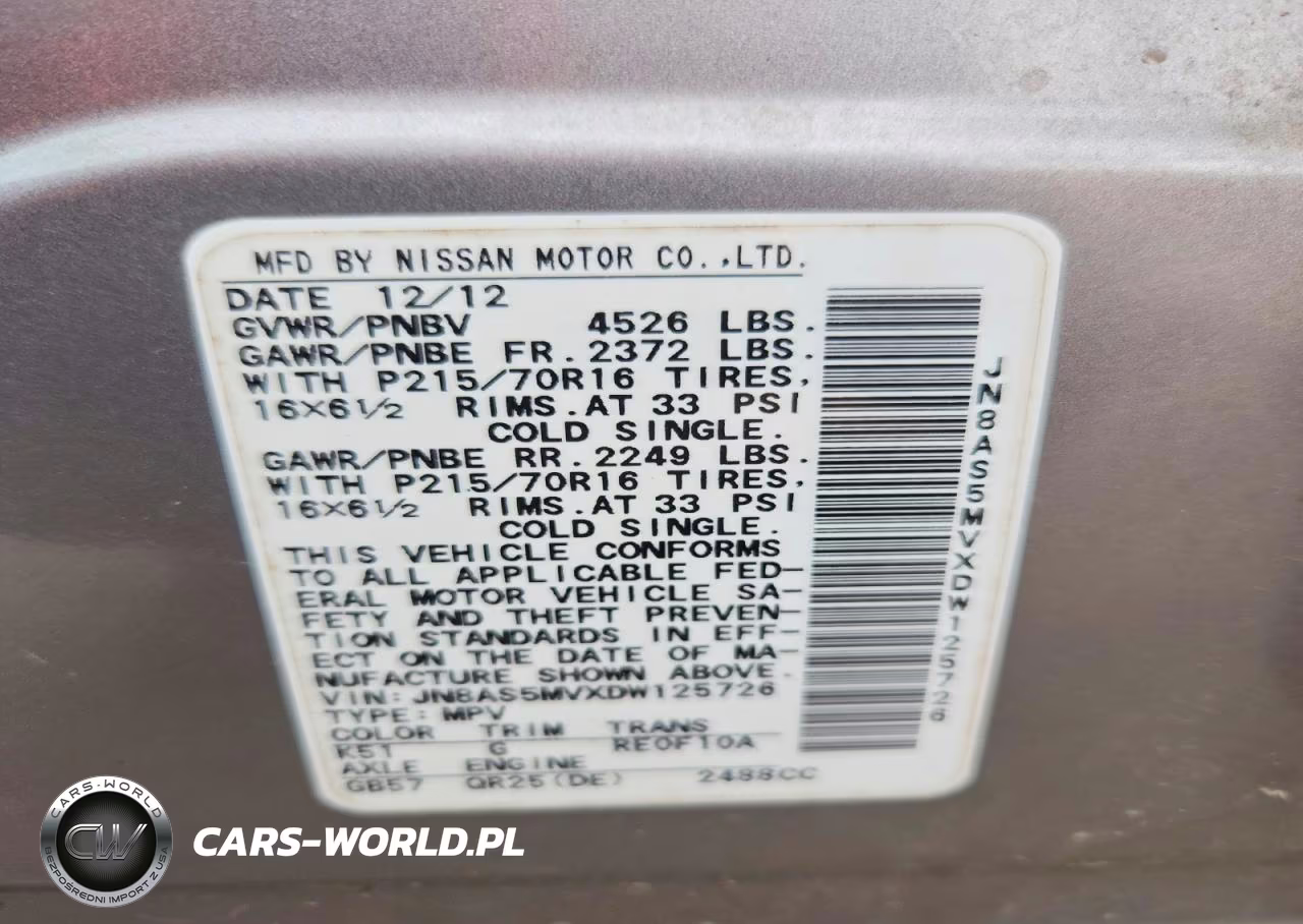 2013 Nissan Rogue S VIN:JN8AS5MVXDW125726 - 13