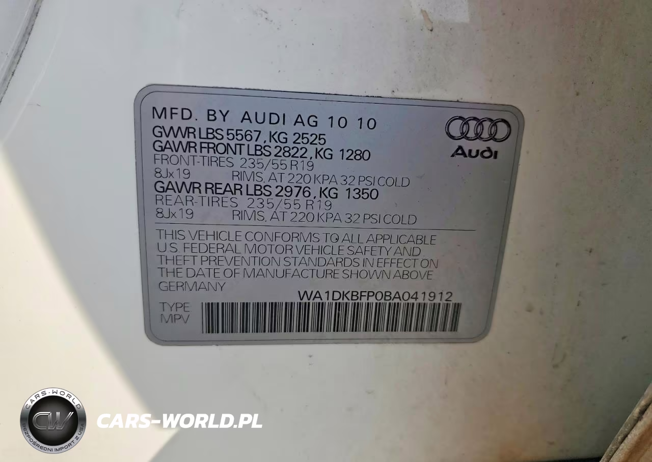 2011 Audi Q5 Premium Plus VIN:WA1DKBFP0BA041912 - 13