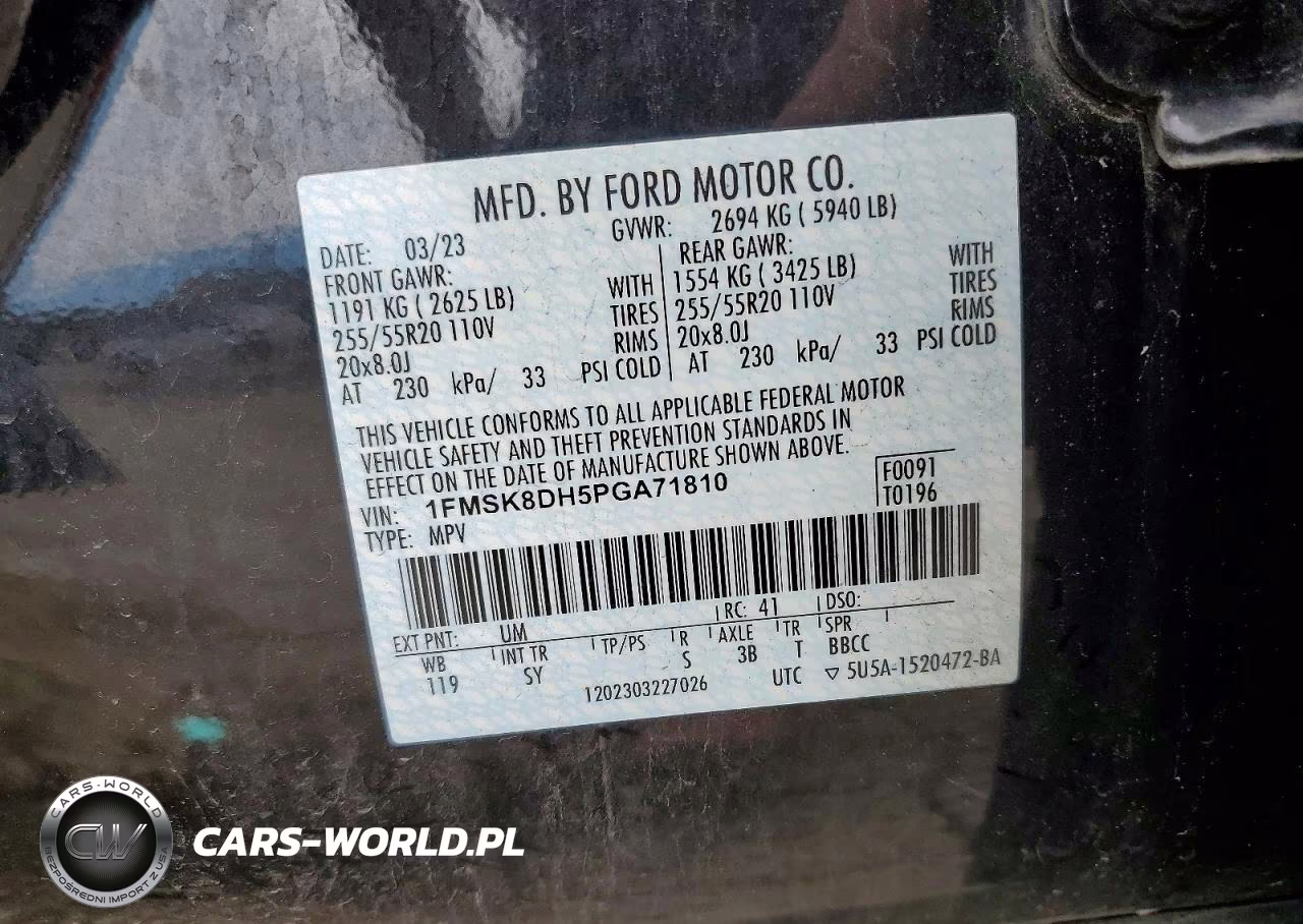 2023 Ford Explorer Xlt VIN:1FMSK8DH5PGA71810 - 14