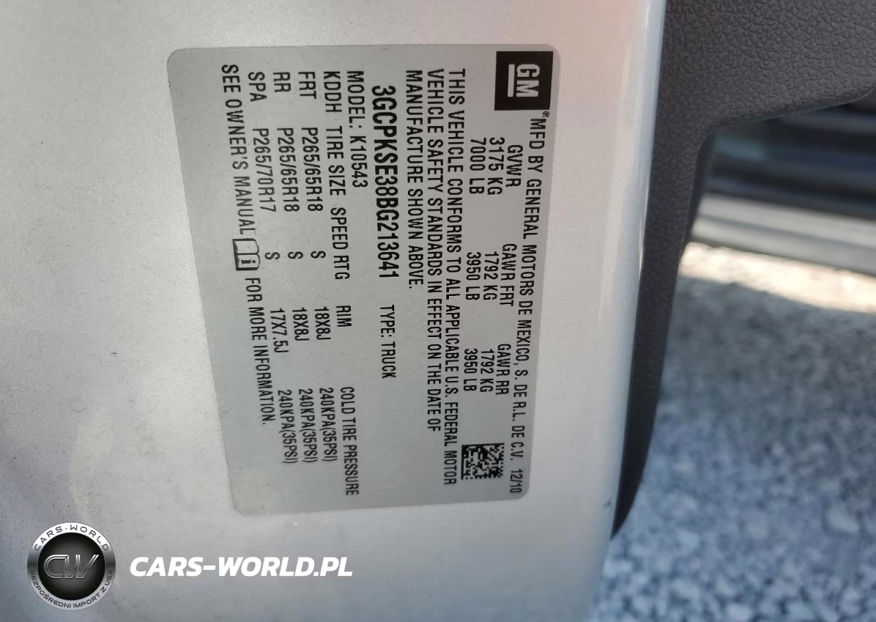 2011 Chevrolet Silverado K1500 Lt VIN:3GCPKSE38BG213641 - 12