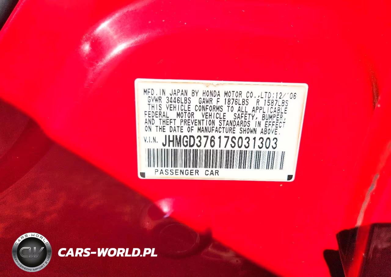 2007 Honda Fit S VIN:JHMGD37617S031303 - 13