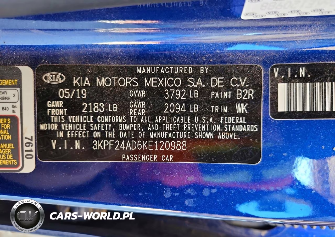 2019 Kia Forte Lxs VIN:3KPF24AD6KE120988 - 13