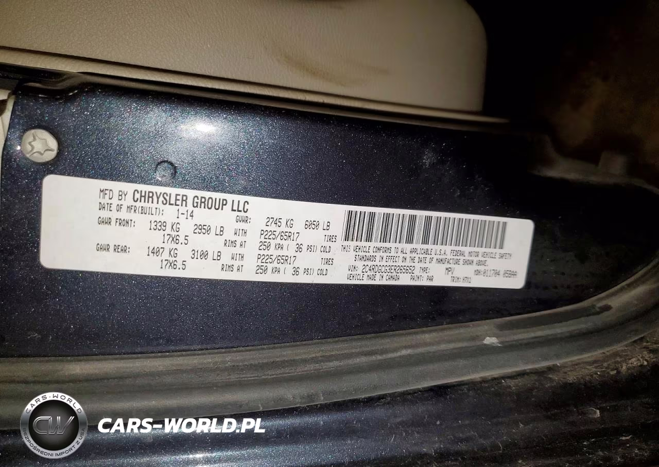 2014 Dodge Grand Caravan Sxt VIN:2C4RDGCG3ER265652 - 13