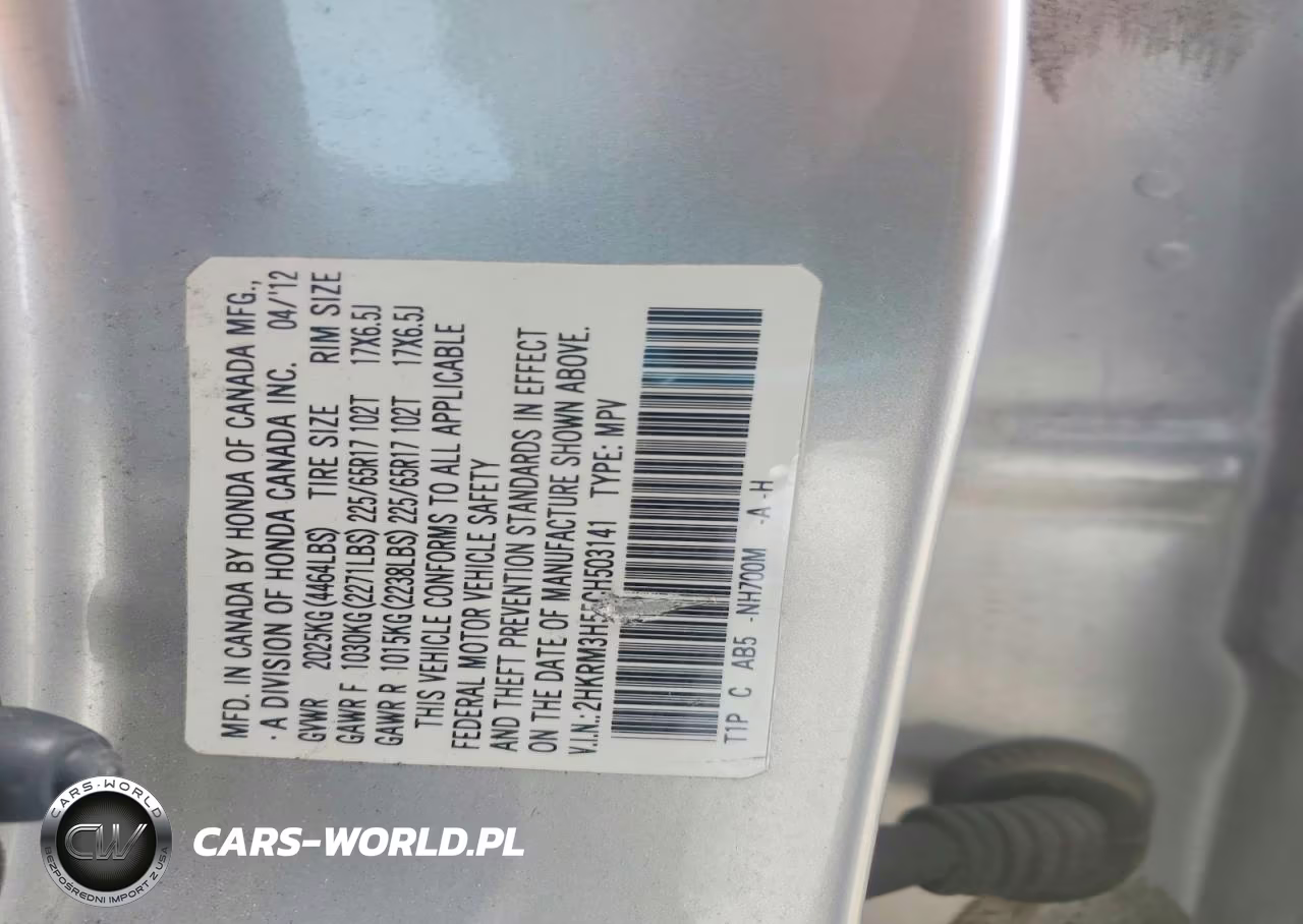 2012 Honda Cr-V Ex VIN:2HKRM3H55CH503141 - 13