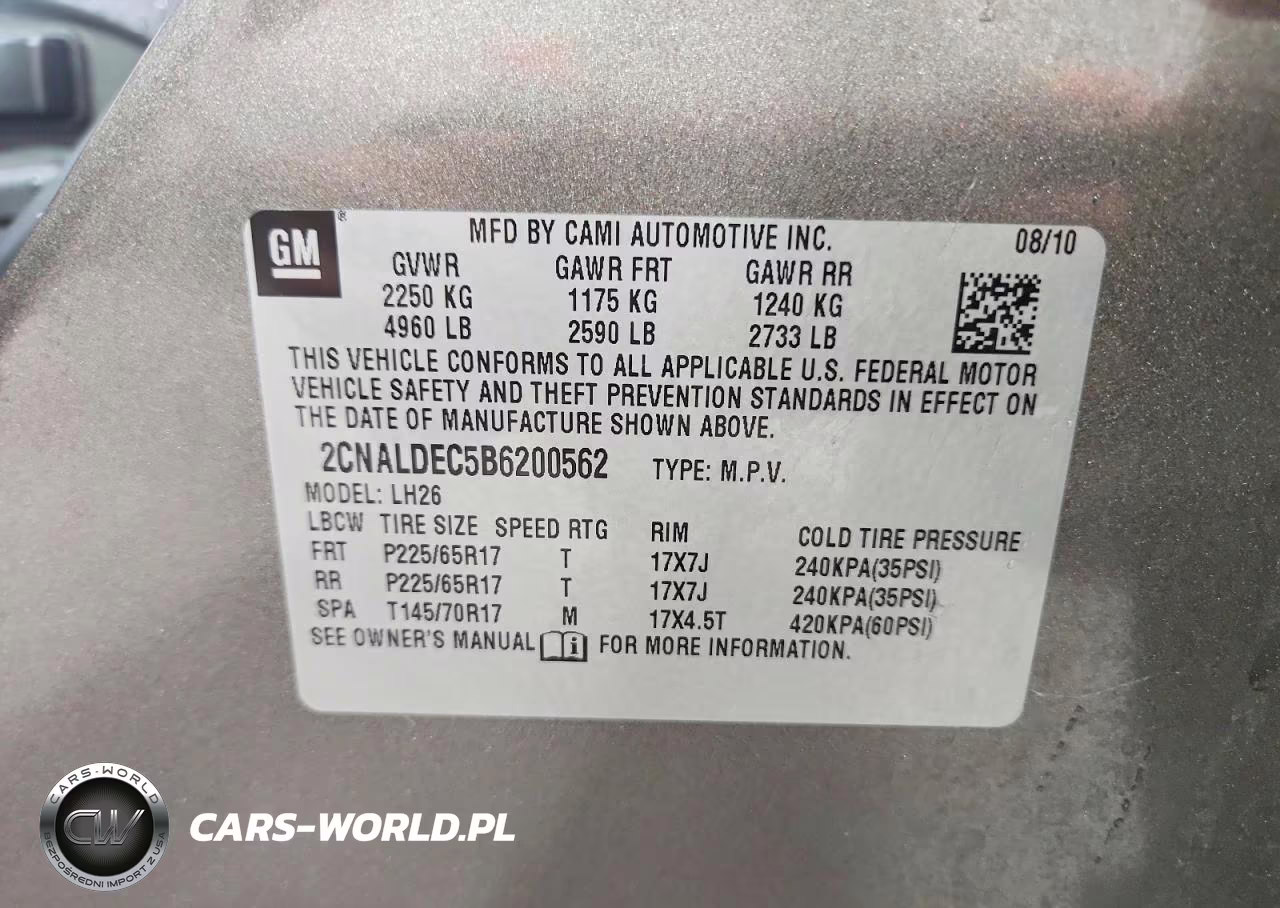 2011 Chevrolet Equinox Lt VIN:2CNALDEC5B6200562 - 13