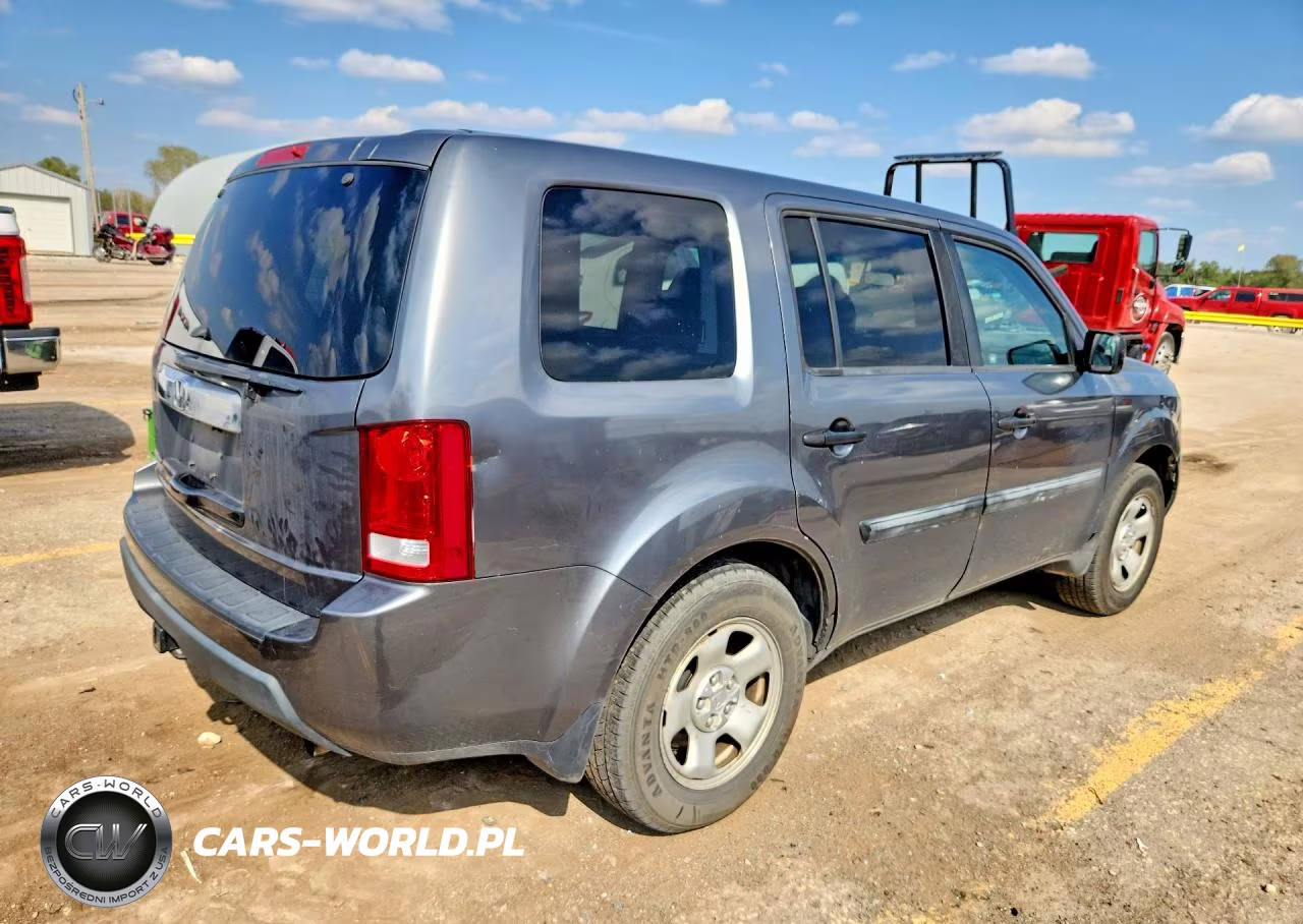 2011 Honda Pilot Lx VIN:5FNYF3H20BB015434 - 3