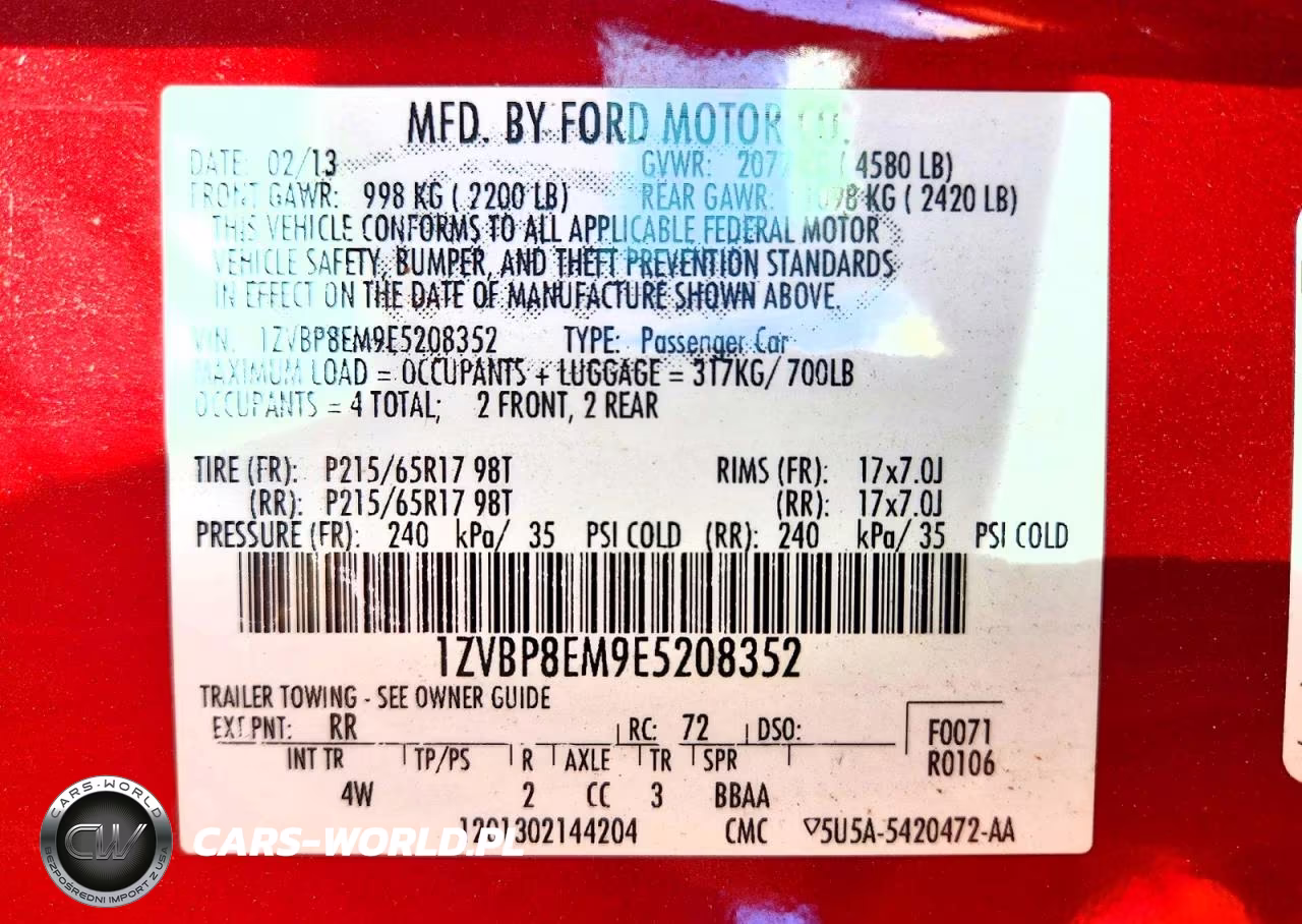 2014 Ford Mustang VIN:1ZVBP8EM9E5208352 - 12