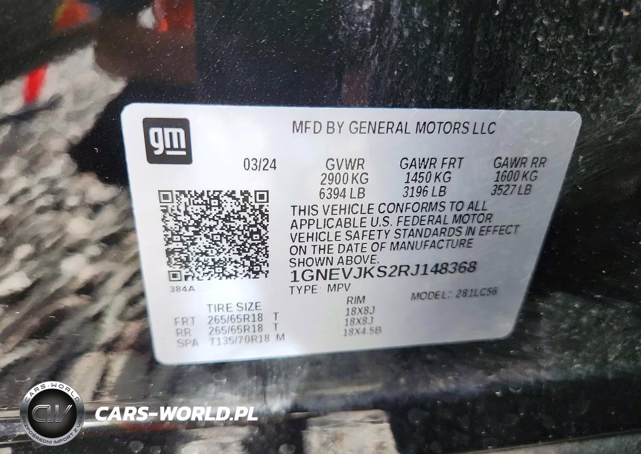 2024 Chevrolet Traverse Lt Z71 VIN:1GNEVJKS2RJ148368 - 13
