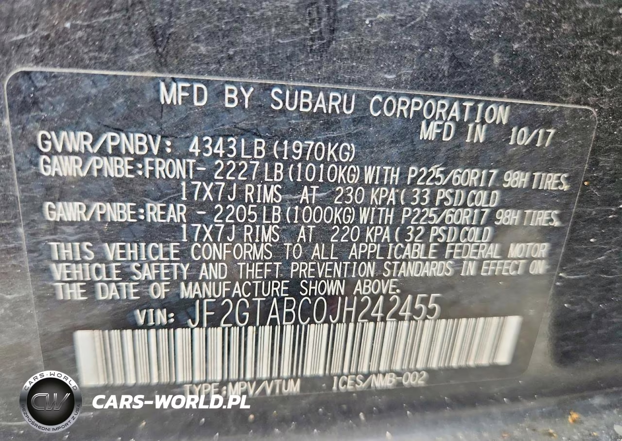 2018 Subaru Crosstrek Premium VIN:JF2GTABC0JH242455 - 12
