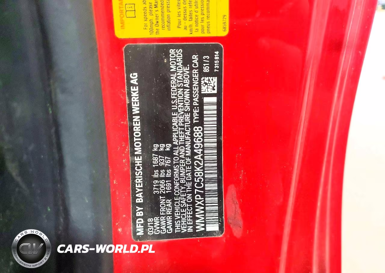 2019 Mini Cooper S VIN:WMWXP7C58K2A49688 - 12