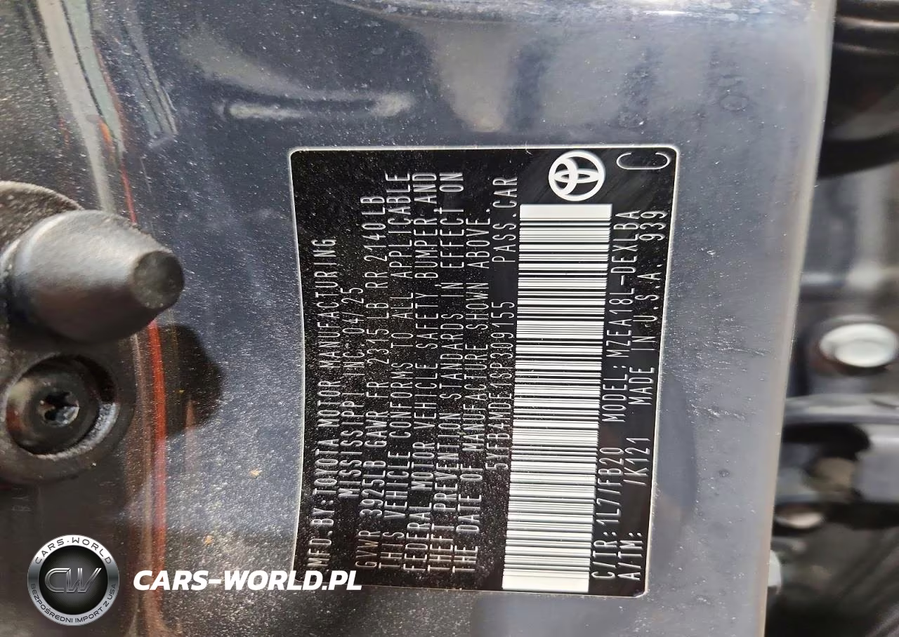 2025 Toyota Corolla Le VIN:5YFB4MDE1SP309155 - 13