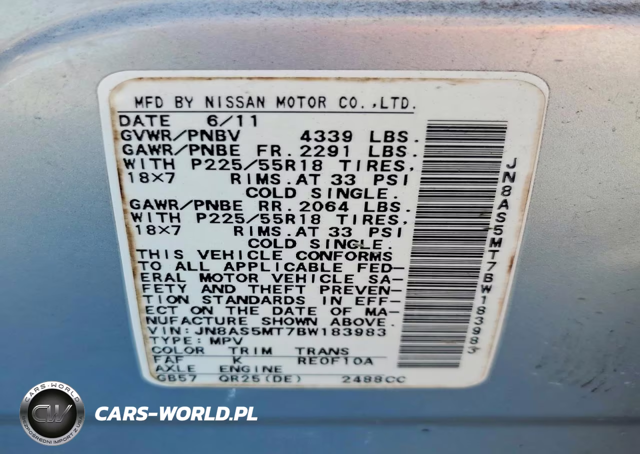 2011 Nissan Rogue S VIN:JN8AS5MT7BW183983 - 14
