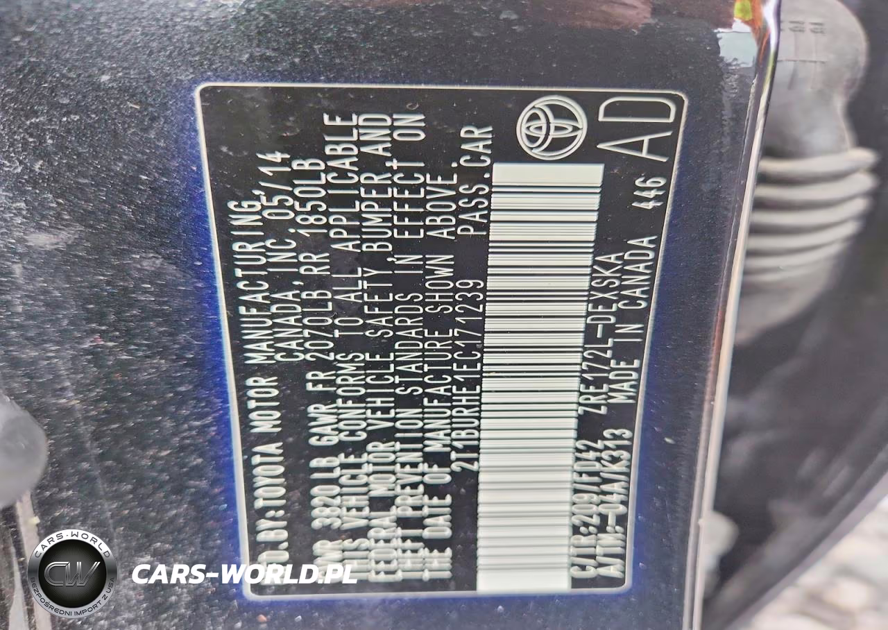 2014 Toyota Corolla S Plus VIN:2T1BURHE1EC171239 - 13