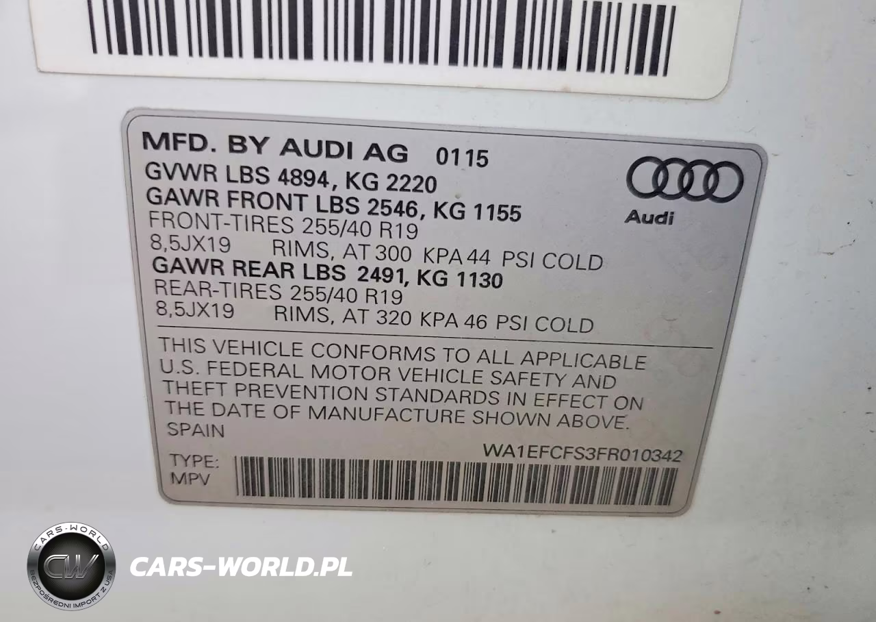 2015 Audi Q3 Premium Plus VIN:WA1EFCFS3FR010342 - 13