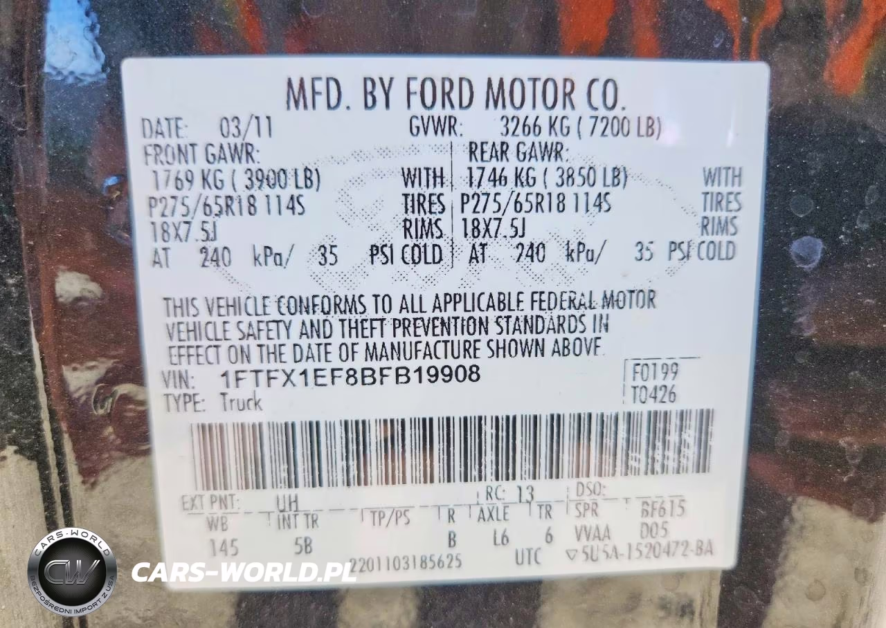 2011 Ford F150 Super Cab VIN:1FTFX1EF8BFB19908 - 12
