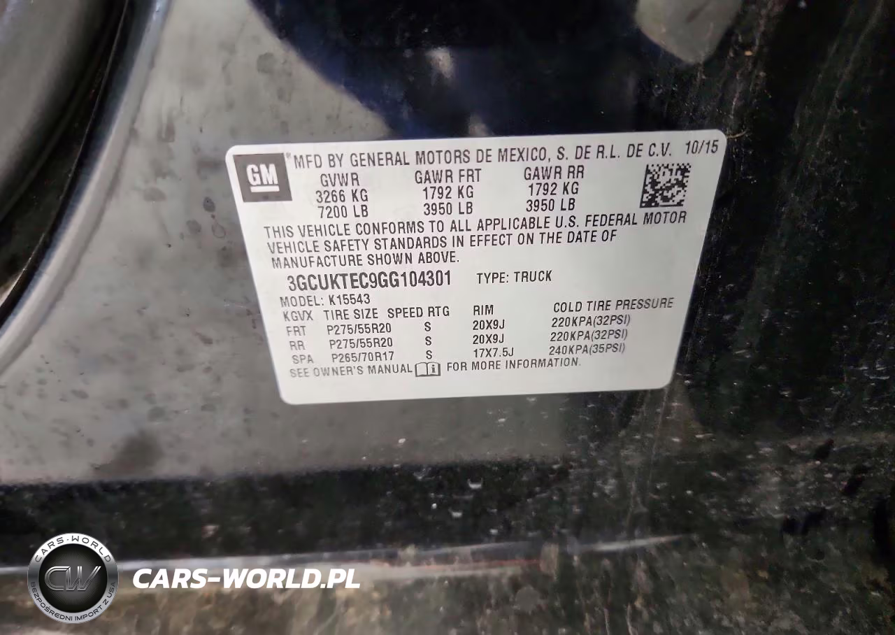 2016 Chevrolet Silverado K1500 High Country VIN:3GCUKTEC9GG104301 - 12