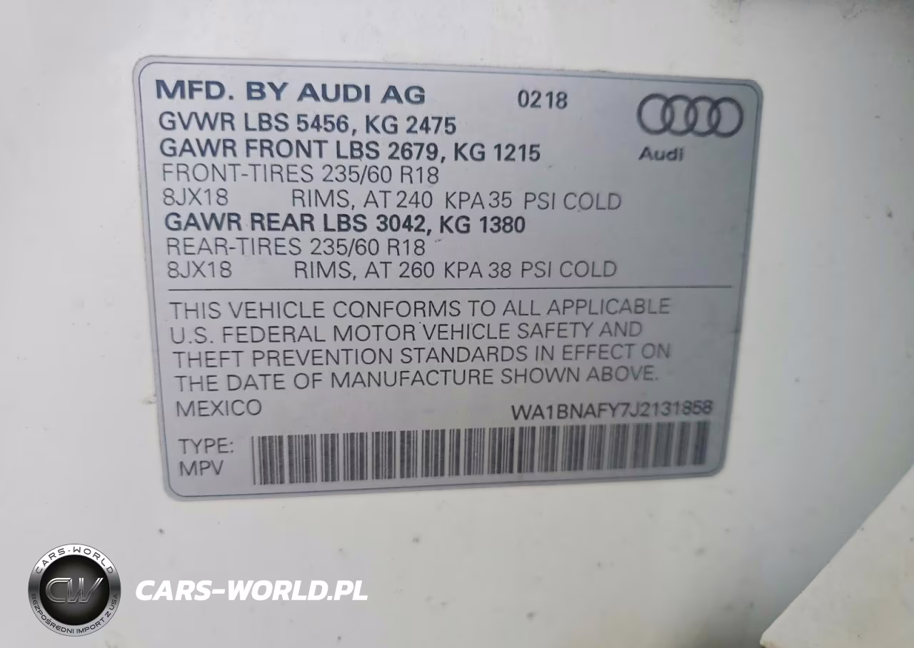 2018 Audi Q5 Premium Plus VIN:WA1BNAFY7J2131858 - 13