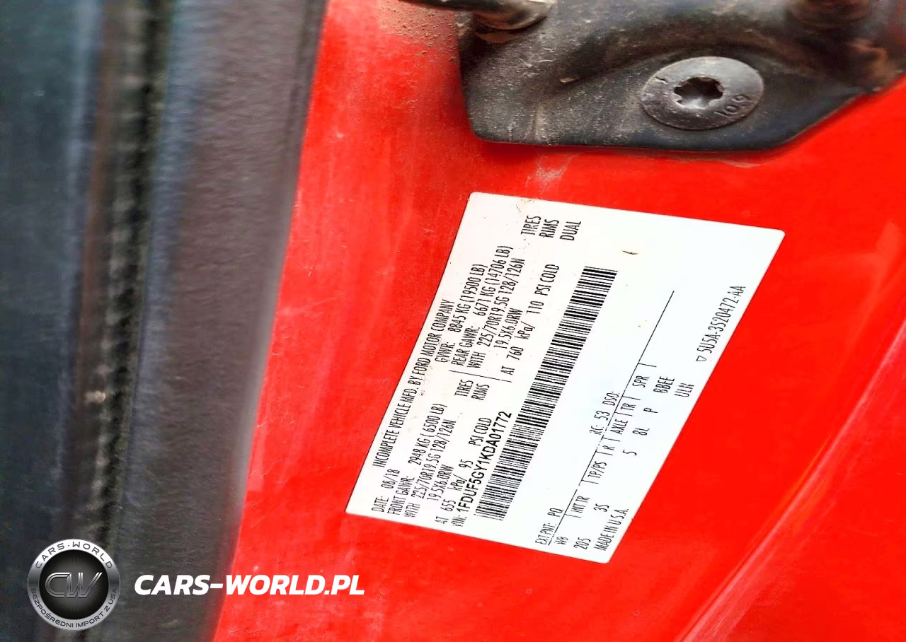 2019 Ford F550 Super Duty VIN:1FDUF5GY1KDA01772 - 11