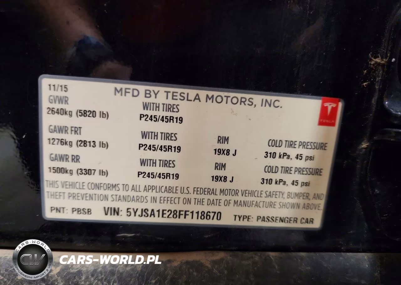 2015 Tesla Model S VIN:5YJSA1E28FF118670 - 13