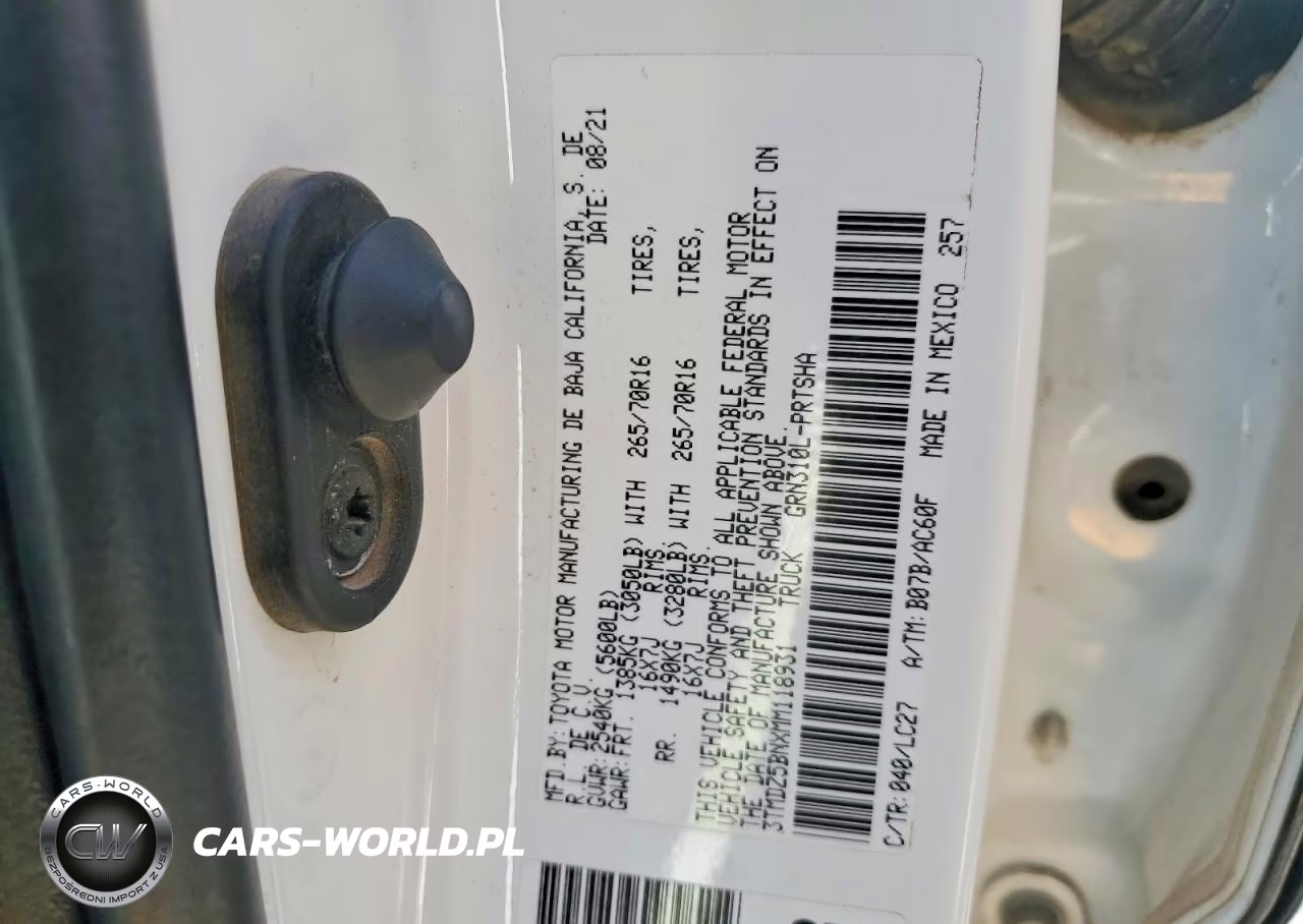 2021 Toyota Tacoma Trd Off-Road VIN:3TMDZ5BNXMM118931 - 13