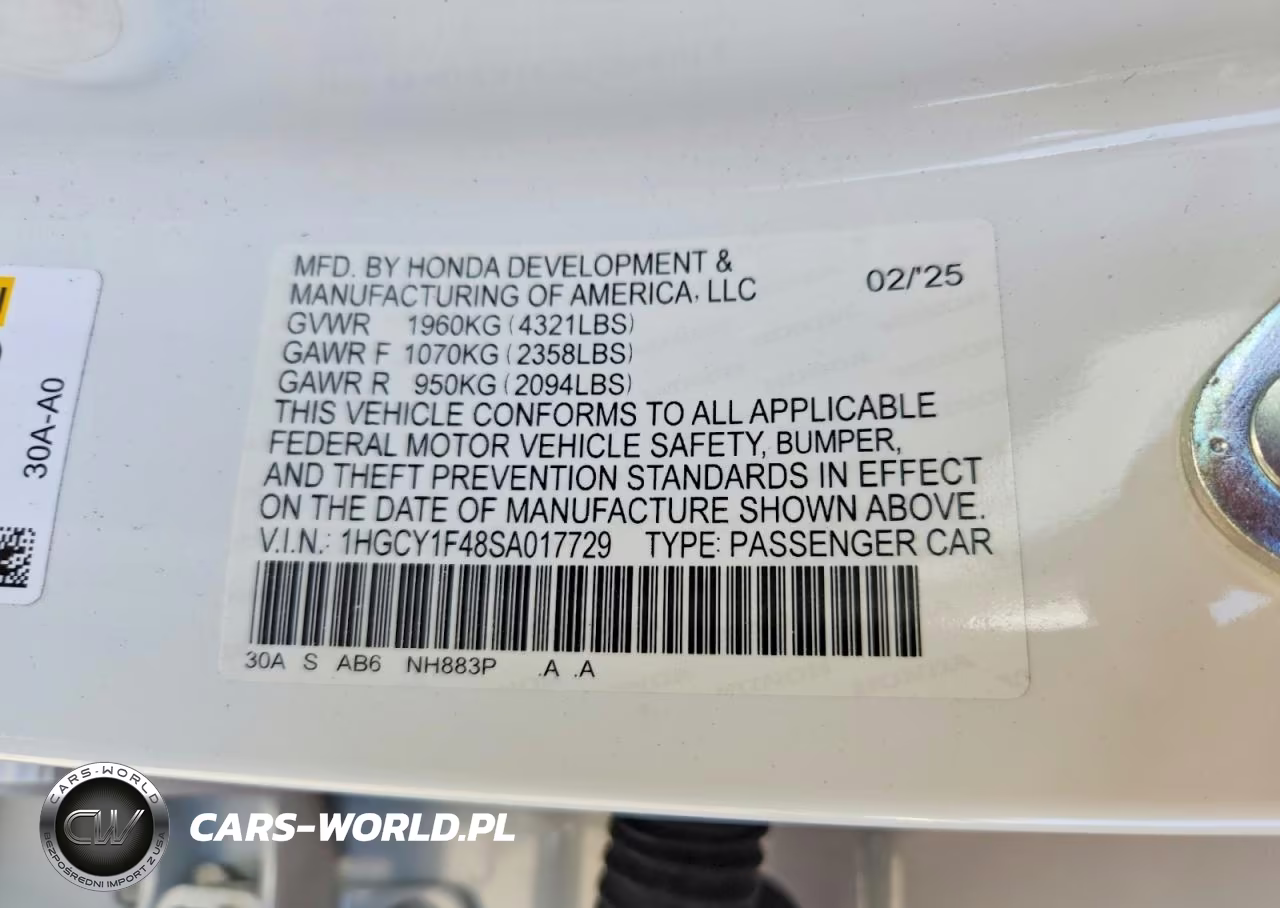 2025 Honda Accord Se VIN:1HGCY1F48SA017729 - 13