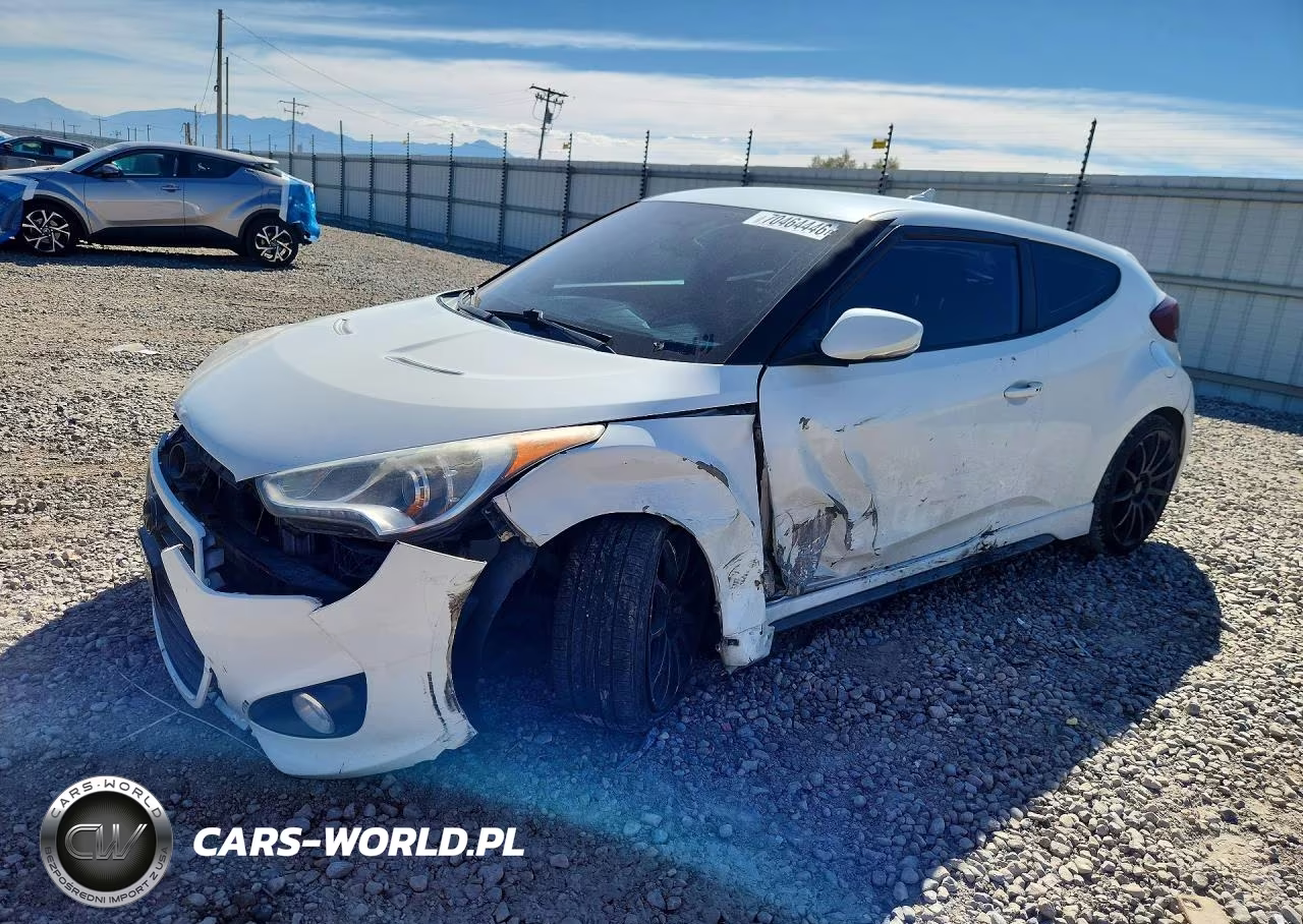 2015 Hyundai Veloster Turbo VIN:KMHTC6AE4FU221292 - 1