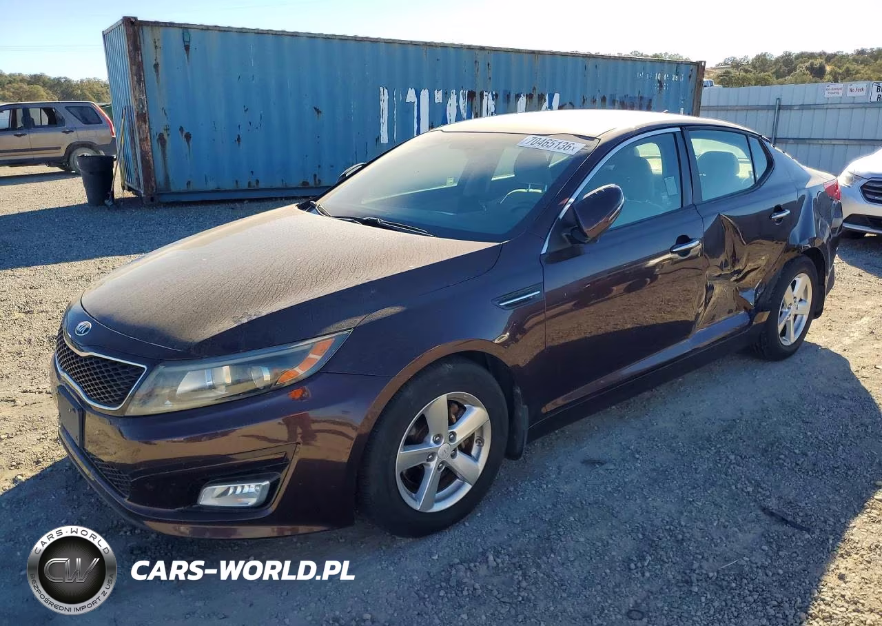 2015 Kia Optima Lx VIN:5XXGM4A79FG466894 - 1
