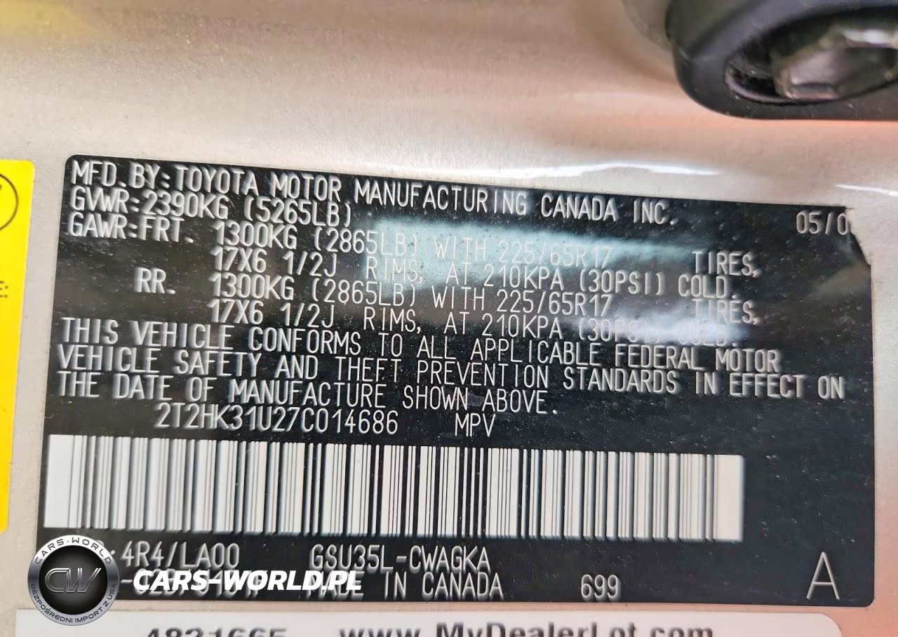 2007 Lexus Rx 350 VIN:2T2HK31U27C014686 - 13
