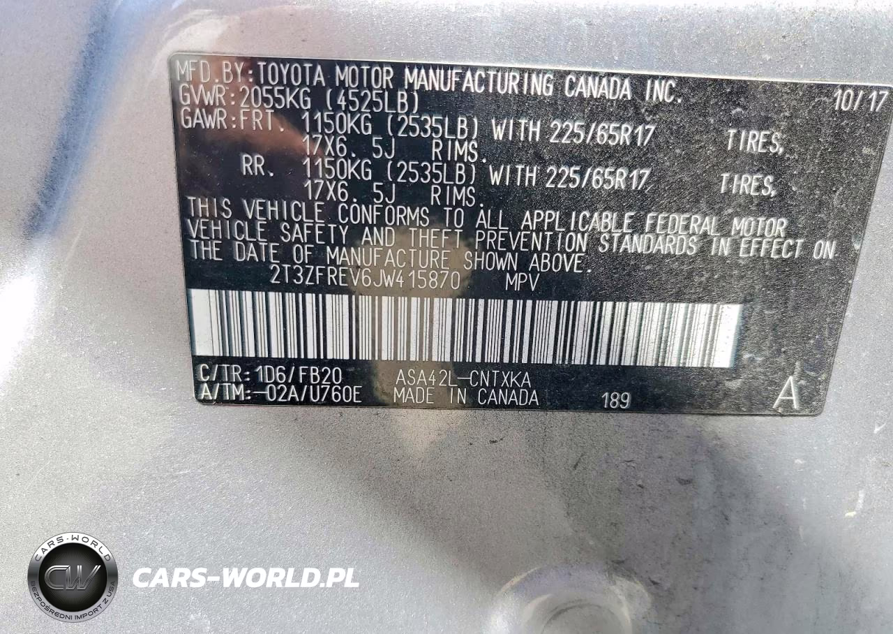 2018 Toyota Rav4 Le VIN:2T3ZFREV6JW415870 - 13