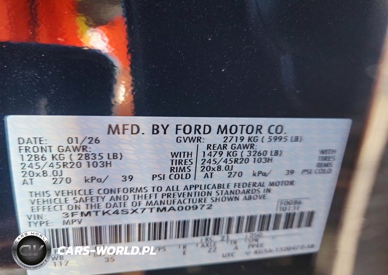 2026 Ford Mustang Mach-E Gt VIN:3FMTK4SX7TMA00972 - 13