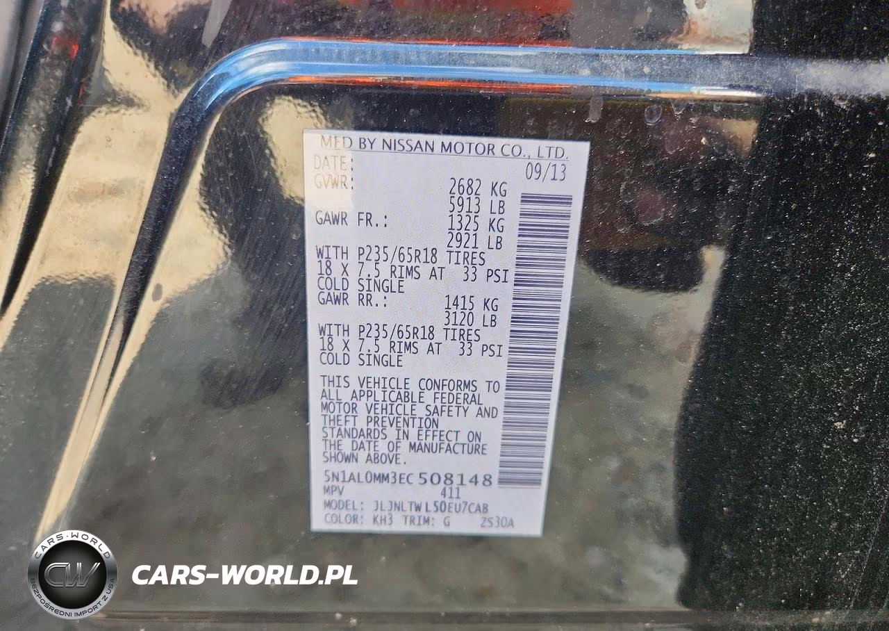 2014 Infiniti Qx60 Base VIN:5N1AL0MM3EC508148 - 13