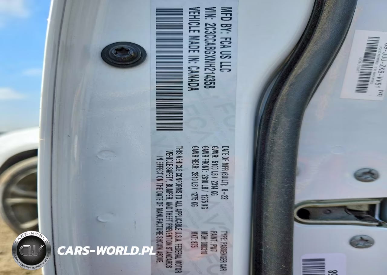 2022 Chrysler 300 S VIN:2C3CCABGXNH214358 - 13