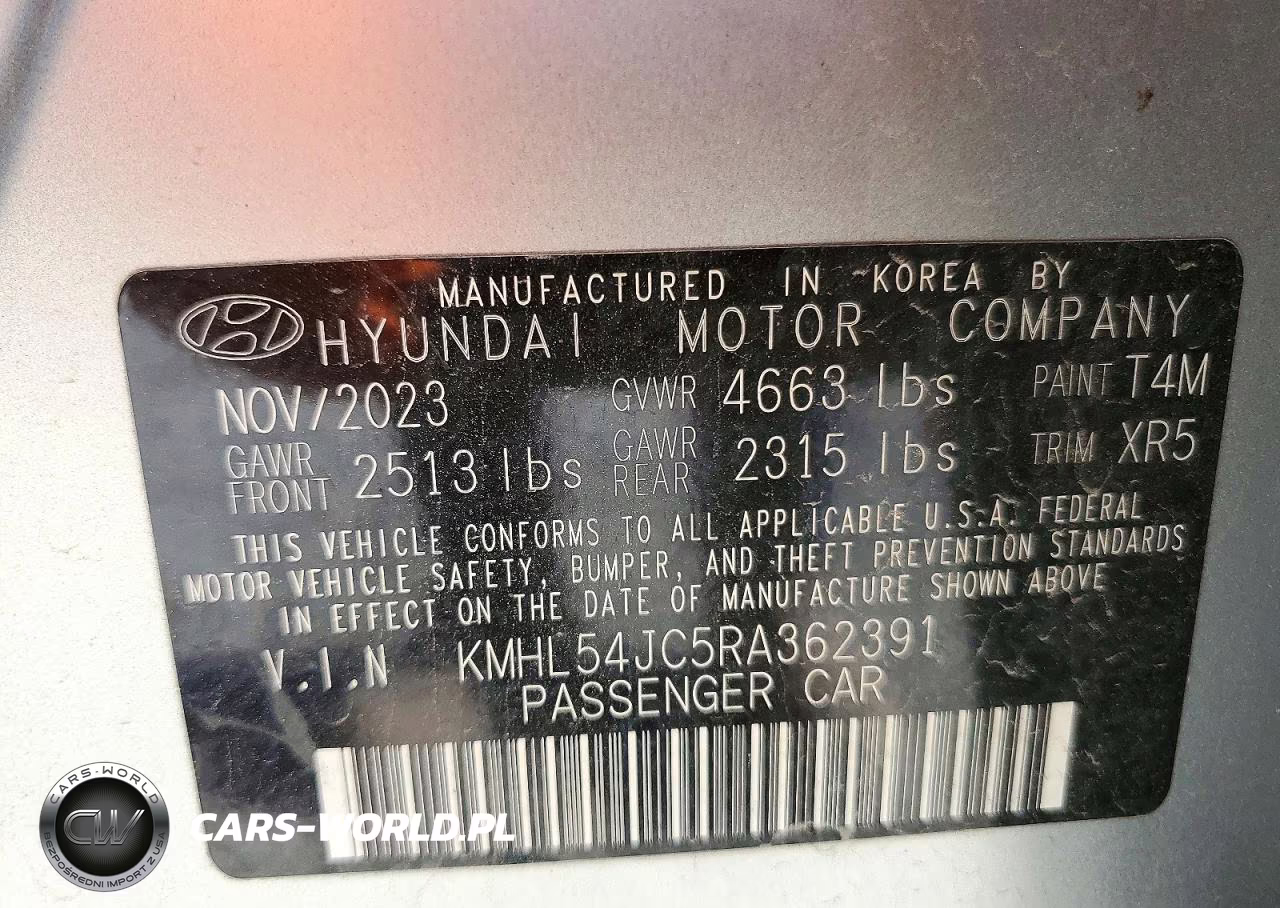 2024 Hyundai Sonata N Line VIN:KMHL54JC5RA362391 - 12