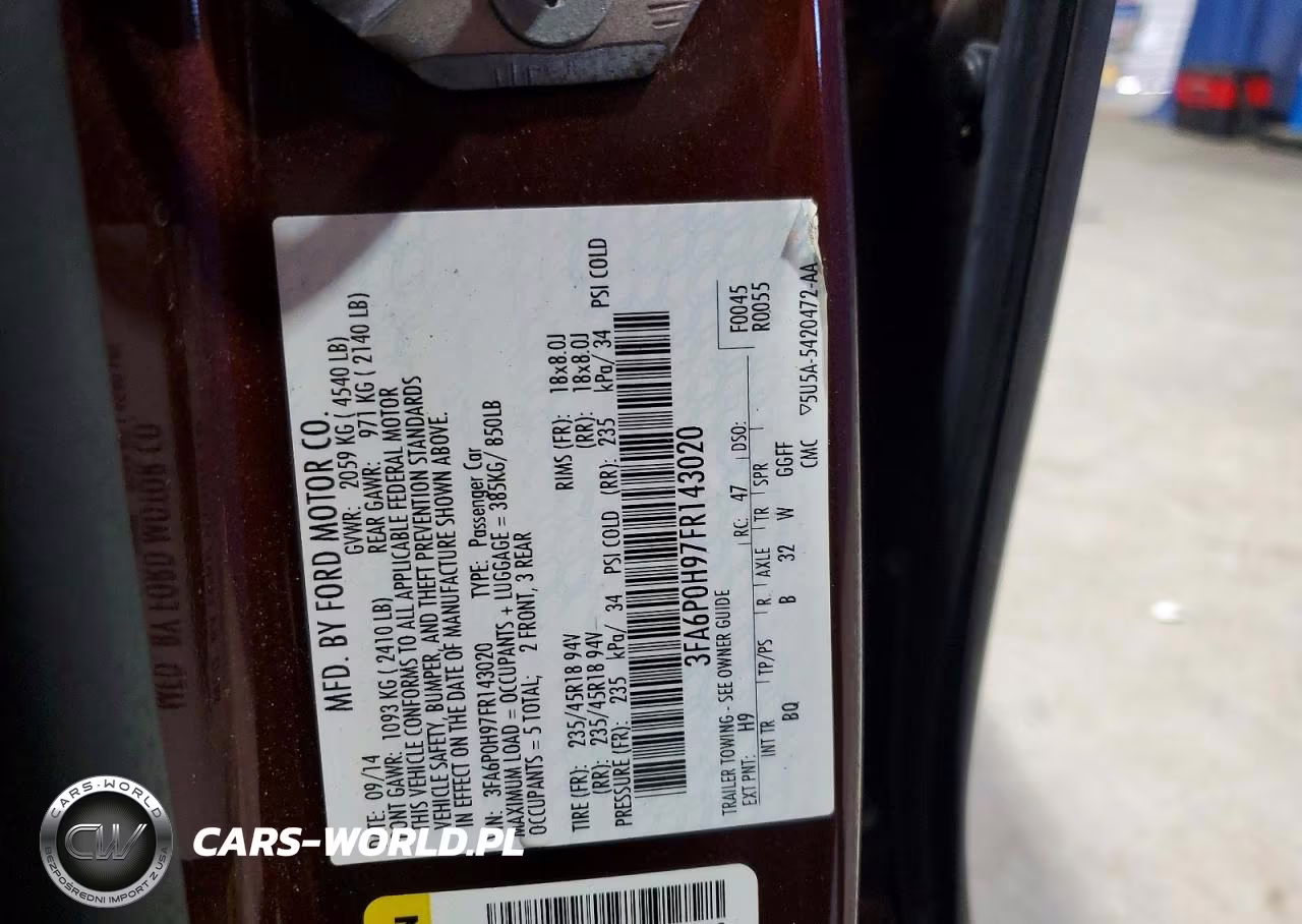 2015 Ford Fusion Se VIN:3FA6P0H97FR143020 - 12