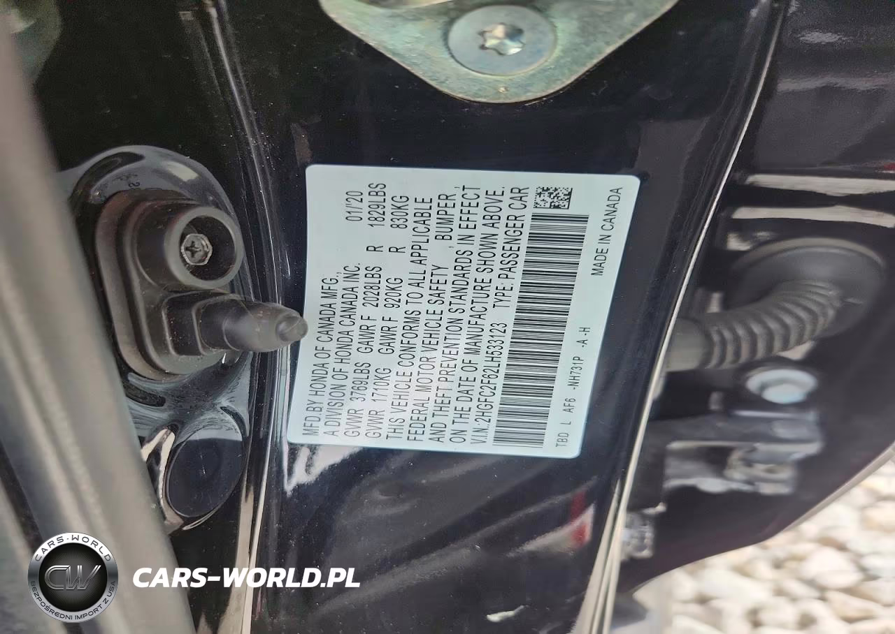 2020 Honda Civic Lx VIN:2HGFC2F62LH533123 - 12
