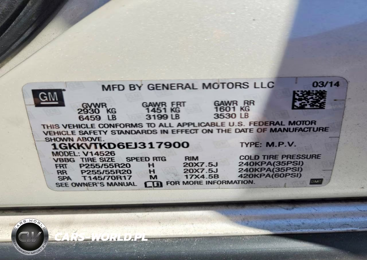 2014 GMC Acadia Denali VIN:1GKKVTKD6EJ317900 - 13