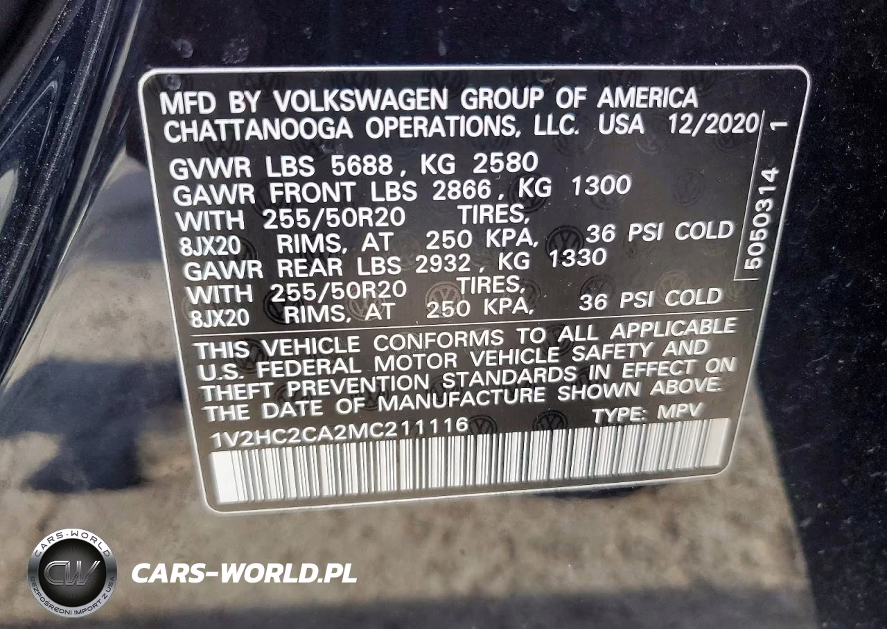 2021 Volkswagen Atlas Cross Sport Se VIN:1V2HC2CA2MC211116 - 13