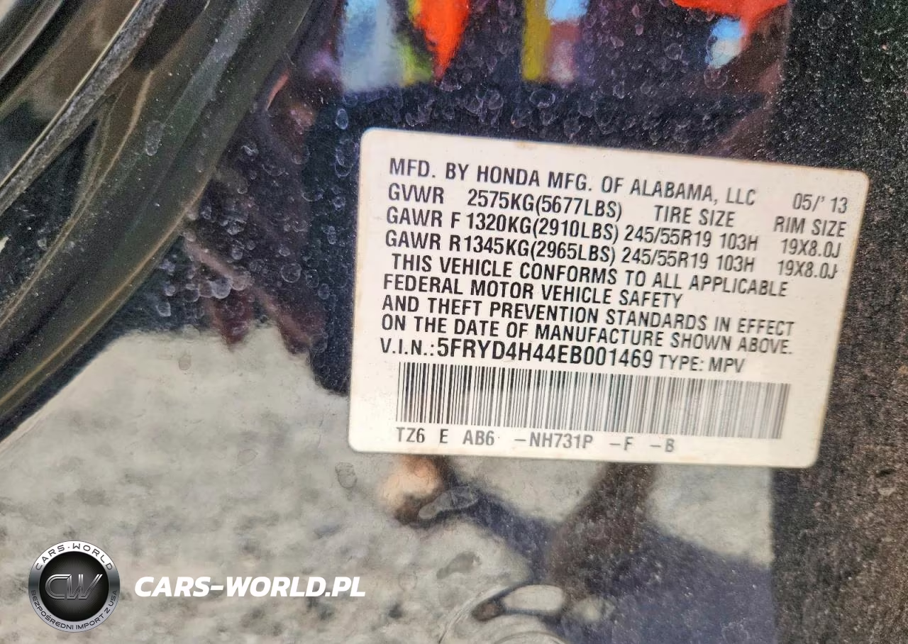 2014 Acura Mdx Technology VIN:5FRYD4H44EB001469 - 13