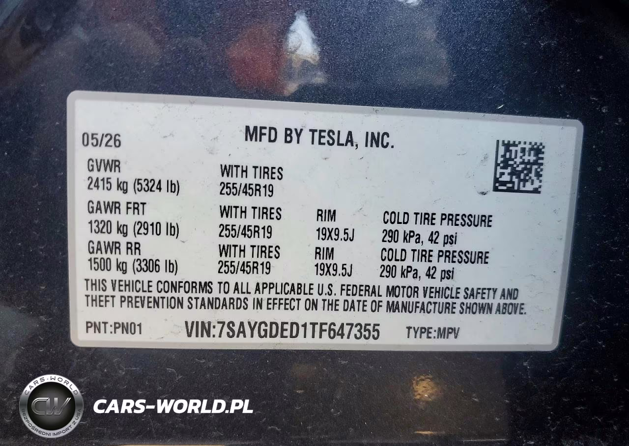 2026 Tesla Model Y VIN:7SAYGDED1TF647355 - 13