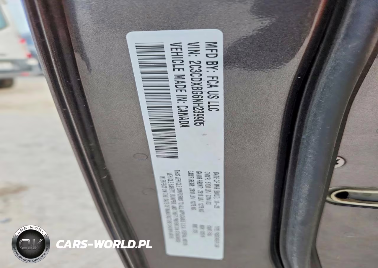 2022 Dodge Charger Sxt VIN:2C3CDXBG6NH239905 - 12