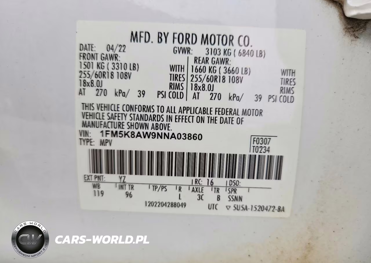 2022 Ford Explorer Police Interceptor VIN:1FM5K8AW9NNA03860 - 13