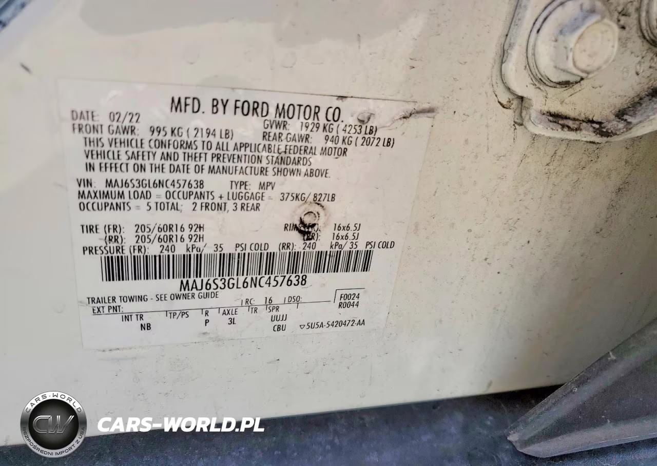 2022 Ford Ecosport Se VIN:MAJ6S3GL6NC457638 - 12