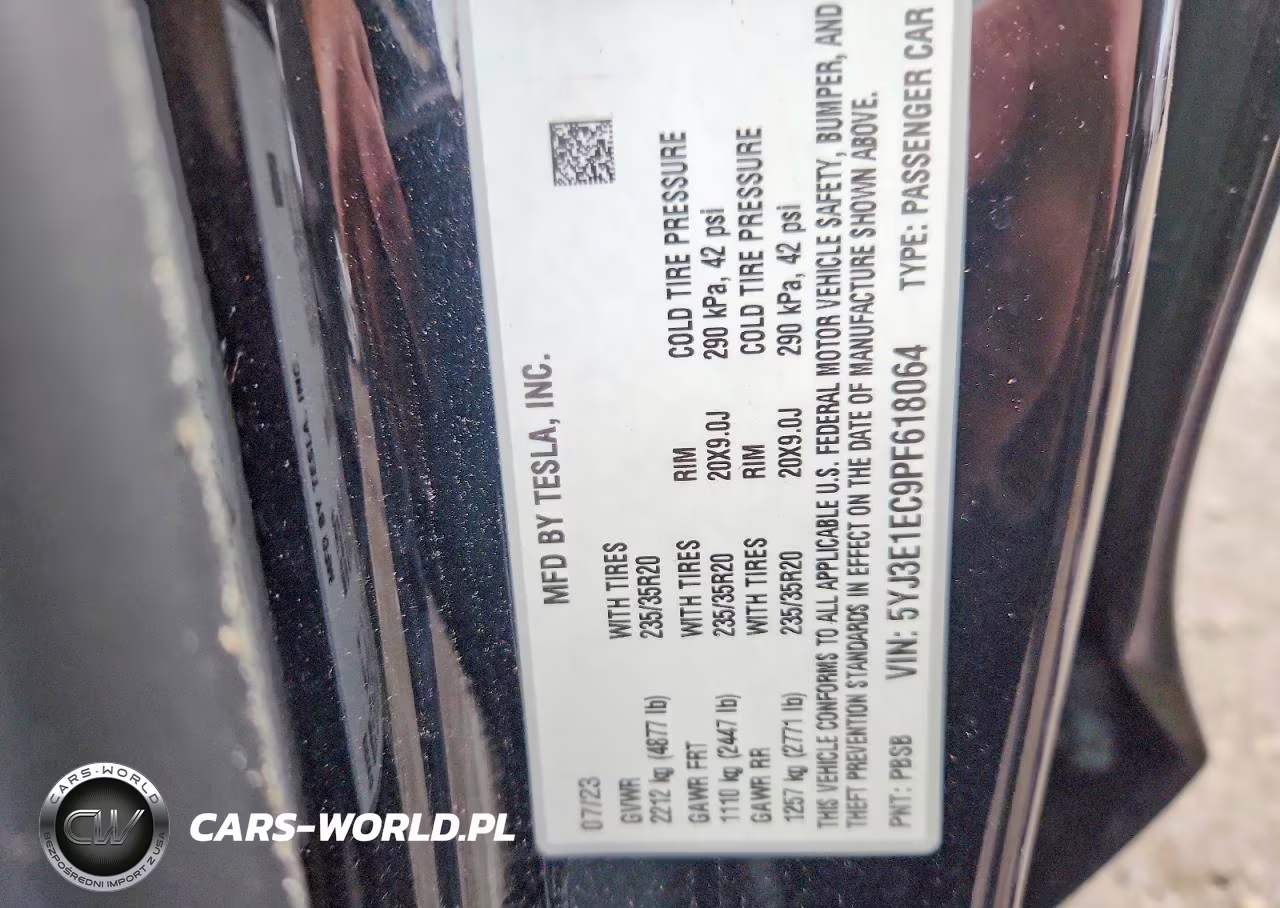 2023 Tesla Model 3 VIN:5YJ3E1EC9PF618064 - 12