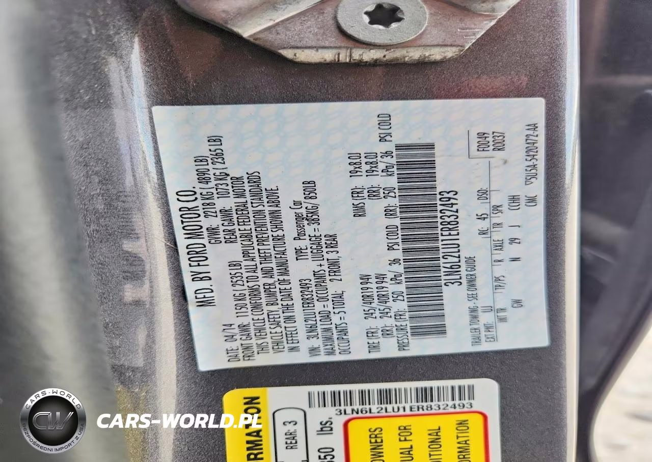2014 Lincoln Mkz Hybrid VIN:3LN6L2LU1ER832493 - 12