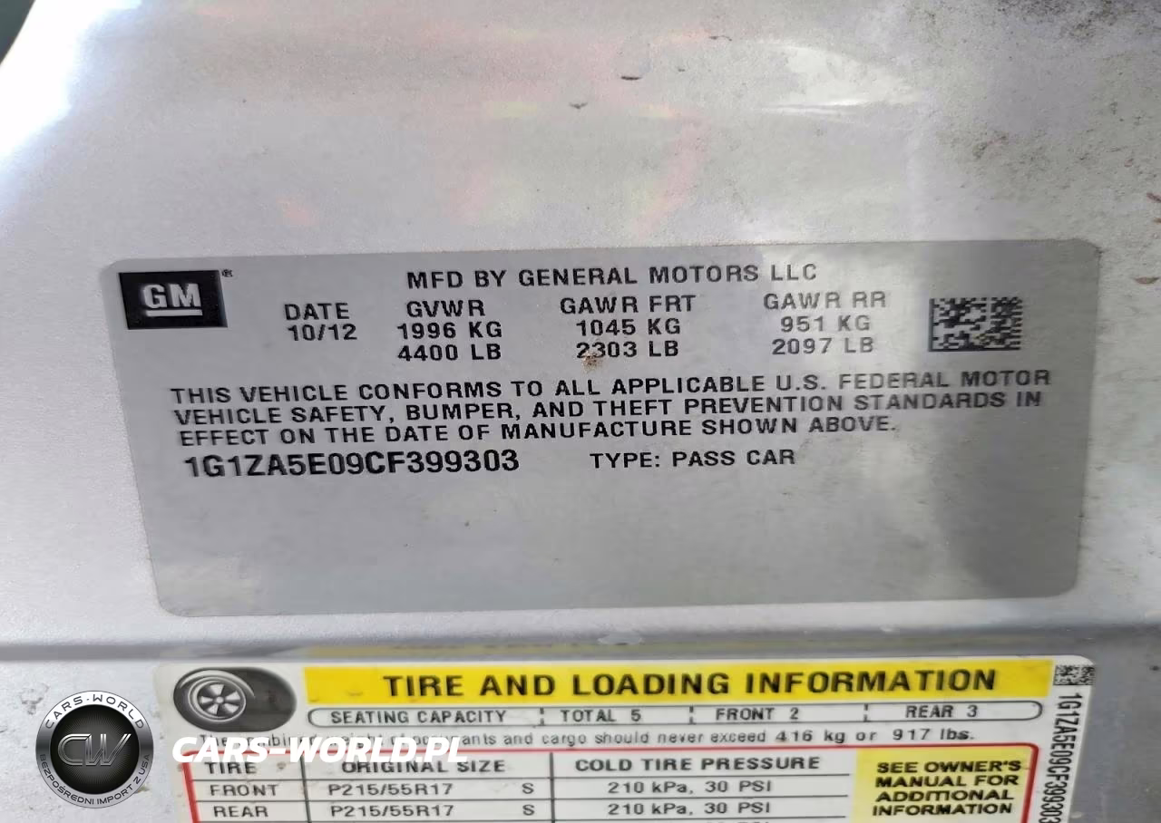 2012 Chevrolet Malibu Ls VIN:1G1ZA5E09CF399303 - 13