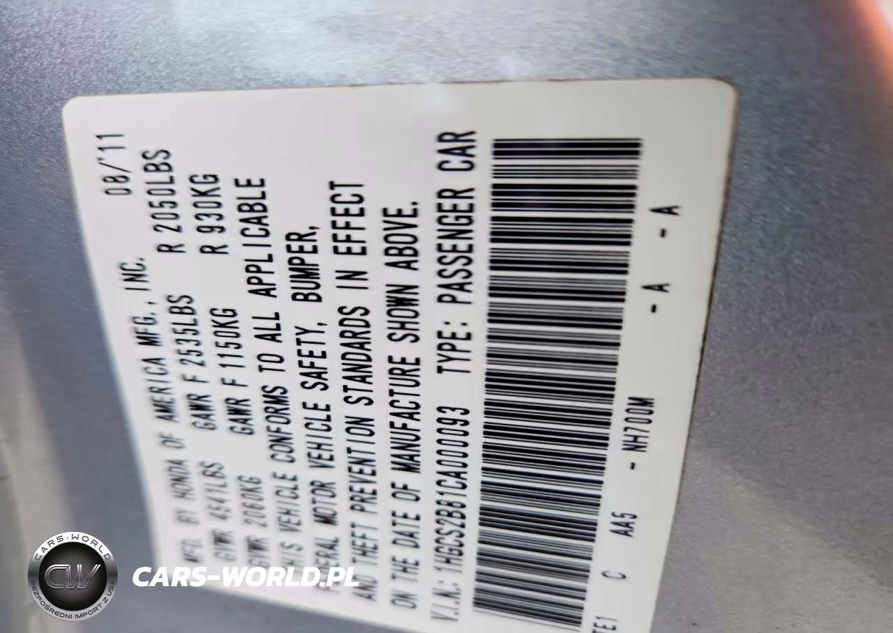 2012 Honda Accord Exl VIN:1HGCS2B81CA000093 - 12